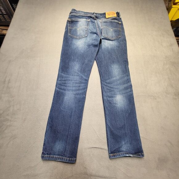 Levi's 511 Jeans Mens 29x29 Blue Slim Straight Leg Stretch Distressed Denim - Picture 8 of 9